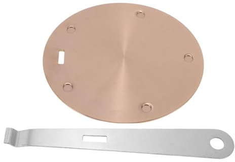 VICASKY Wärmeleitplatte Robust und Leicht zu Reinigen aus Edelstahl Induktions Ø16cm Multifunktionale Wärmeübertragungsplatte für Induktionskochfeld und Gasherd