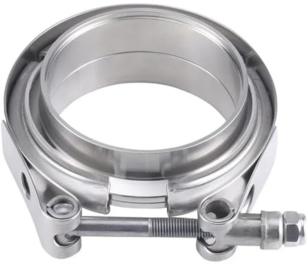 Kit flangia maschio femmina con morsetto a V for tubo di scarico turbo in acciaio inossidabile 304 da 2 2,25 0,5 3 pollici 51 63 76 mm