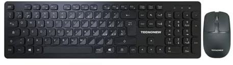 TECNONEW Set Tastiera e Mouse Wireless Bluetooth | Layout Italiano QWERTY | Tastierino Numerico | Mouse 1200 DPI | per Mac MacBook iPad Computer Notebook Windows Android