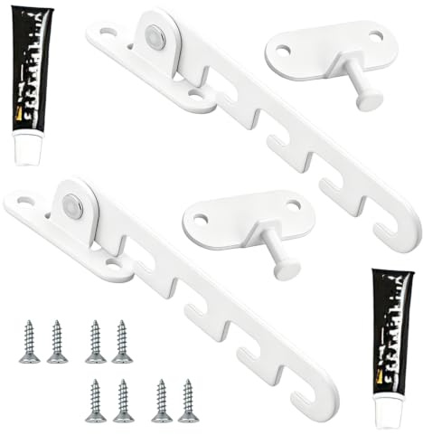 Entrebailleur Fenetre PVC Sans Percage Limiteur Ouverture Fenetre 2pcs | Installation, facile, ventilation, ajustable, securite, bloque, ouverte, qualite, Solid, pratique, robuste, compact
