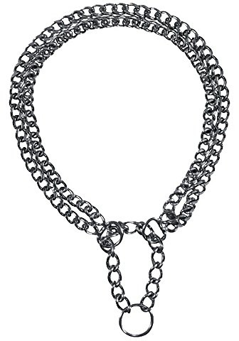 TRIXIE pull-stop chain collar size XL: neck circumference 65 cm/2.0 mm – durable chain dog collar for very large-sized dogs, chrome-plated, easy to Clean, 2247