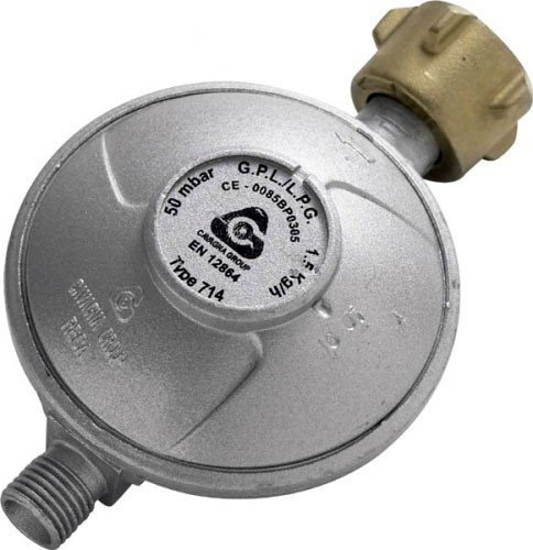 Gasregler / Druckminderer 50mbar Campingregler