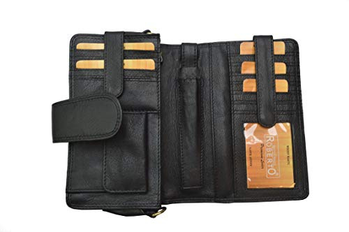flevado XXL Luxus Organizer Geldbörse Buisness Tasche Büffelleder Roberto Handgelenk Tasche Urlaubs Reise Geldbeutel