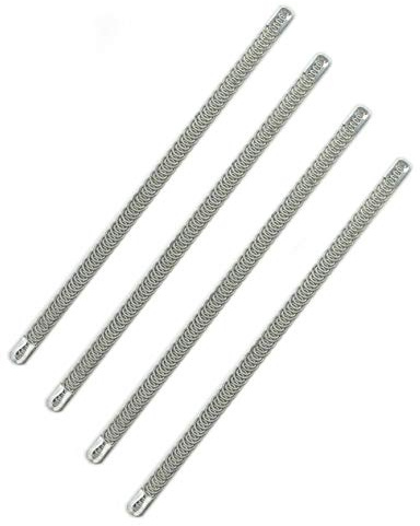 4 Pezzi di Stecche in metallo a spirale per corsetto 10mm spessore lunghezza 15 cm