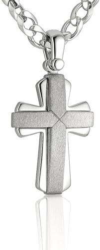 Herrhalsband Med Korshänge I 925 Sterlingsilver Klassisk Design