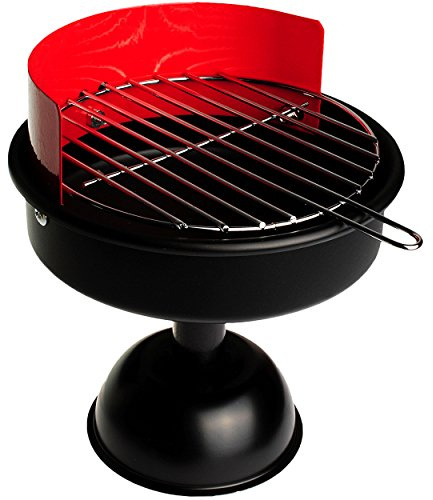 alles-meine.de GmbH Kleiner MINI - BBQ Grill - WIRKLICH Funktionierend ! - aus Metall/Chrom - Miniatur - Barbecue Garten Party - Miniaturgrill - wasserdicht/Edelstahl - A..
