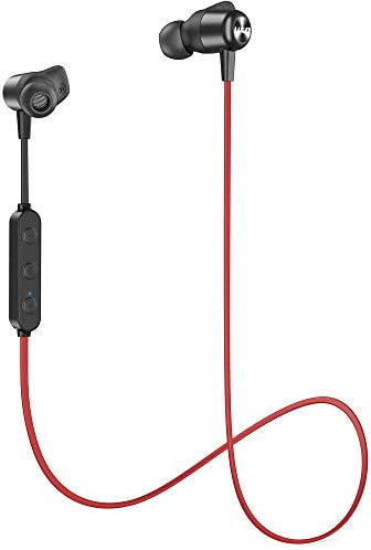 UXD Cuffie Bluetooth, Auricolari Bluetooth Wireless, 20 Ore Cuffiette Hi-Fi Senza Fili, IPX7 Impermeabili, Cuffie Sport per Corsa, Fitness (Rosso)