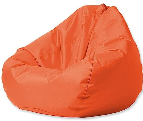 SXBCyan Housse de Pouf Flottant for Piscine(sans Remplissage) Extérieur Pouf Chaise Oxford Imperméable pour Adultes pour Jardin Plage Camping Piscine (Color : Orange, Size : XL-D90cm-
