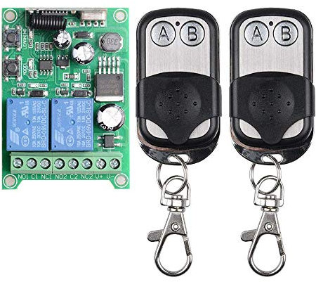 Receptor inalámbrico universal de 2 canales, 12 V, 24 V, mando a distancia inalámbrico, mando a distancia, mando a distancia, mando a distancia, mando a distancia, mando a distancia, mando a