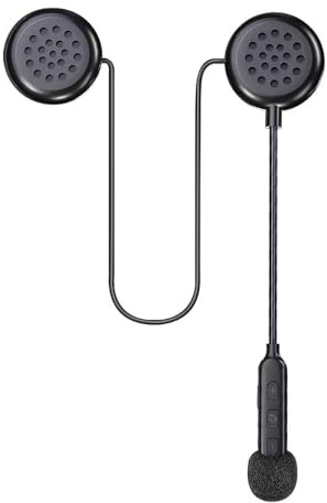 OBEST Motorrad Helm Headset, Wasserdichtes Bluetooth Helm Headset mit Zwei Akkus für Drahtlose Kommunikation, Musikanrufsteuerung mit Mikrofon, für Motorräder Outdoor for Cycling/Skiing