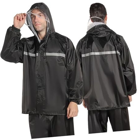 WOFASHPURET Allwetter-regenanzug Für Damen Und Herren – 2-teiliges Set – Regenjacke Mit Hose – Winddicht Und Bequem