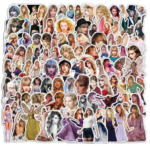 100pcs Stickers Taylor Small Stickers Decorative Masking Stickers for Personalize Laptop Scrapbook Daily Planner