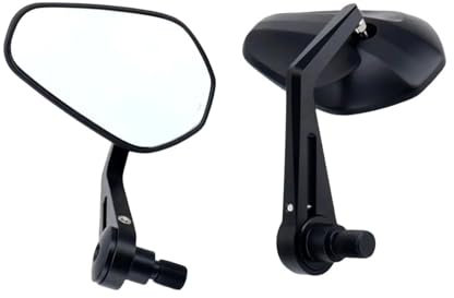 SAMWDK Lenkerendenspiegel Für MT-07 Für MT-09 Für MT10 Für FZ1 Für FZS1000 Für FZ6 Für FZ6R Für XJ6 Motorradgriffspiegel Lenkerendenspiegel Rückspiegel Rückspiegel Motorrad