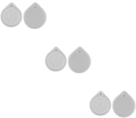 SEWACC 6stücke Silikonform Für Unregelmäßige Epoxidharz-trays Untersetzer Und Servierplatte Vielseitig Einsetzbar Für Kreative Bastelprojekte