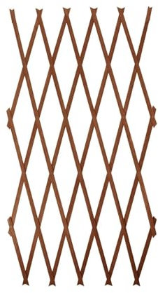 Wooden Wall Trellis Fence – Brown Finish – Available in 30cm x 180cm, 60cm x 180cm, 90cm x 180cm, and 120cm x 180cm Sizes – Ideal for Climbing Plants and Garden Decor (Brown, 90cmx180cm)