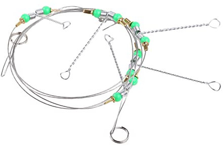 YUGSHNKFC Anti-Winding String Sea Fishing Hook Steel Rigs Wire Leader Fish Hooks Line Sea Fishing String Hook Wire