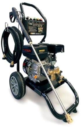 Hidrolimpiadora Profesional Benza 200/12 a Gasolina – 193 Bares, 6,5 HP, 196cc, 11,3 l/min, Motor Loncin G200, Bomba de Alta Presión con Pistones INOX, Ideal para Construcción e Industria