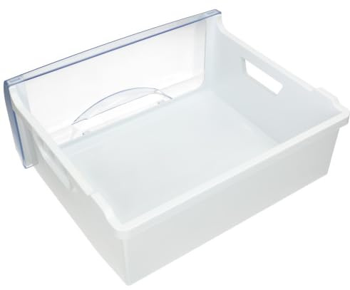 Lange obere Schublade für Gefrierschrank, 36,8 x 32 x 13 cm, Weiß