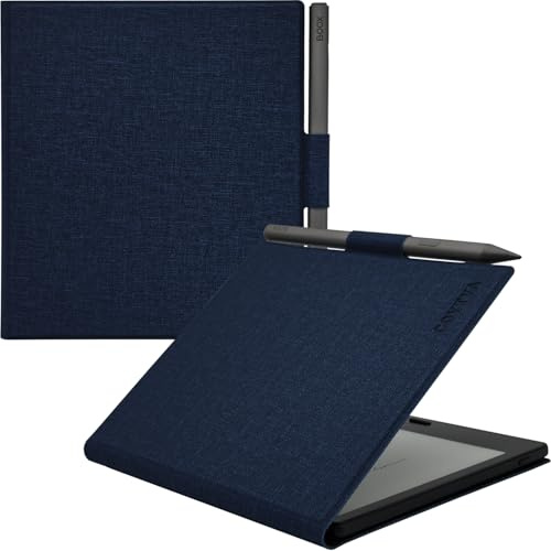 GOVTVA Magnetische Lederhülle für Boox Tablet Go Color 7 (Gen II/Gen I 2025 | Magnetische Lederhülle, ultradünn, leicht, automatische Sleep/Wake-Funktion, Stifthalter und Magnetverschluss