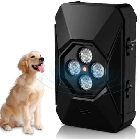 QEWEUUIE 2026 Neu Antibell Ultraschall Gerät - 3 Modi Anti Bell Gerät Hunde- 40Fuß Reichweite Wiederaufladbares Anti Bell Ultraschall für Drinnen Draußen - Bellstopp für Kleine/Mittelgroße/Große Hunde
