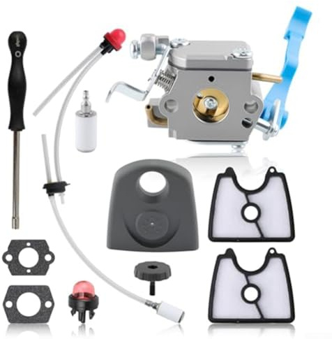 Carburador de repuesto 590460102 con kit de combustible para sopladores de hojas 125B, incluyendo modelos 125BX y 125BVX optimizada mezcla de combustible de aire y potencia del motor