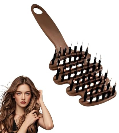 Cithway Volume + Bristle Hair Brush, Slick Back Hair Brush, Cithway Bristle Brush Hair, Detangler Hair brush for Wet and Dry hair, Ball Tipped Bristles Hairbrush for Volume hair Scalp Massage (1PC)