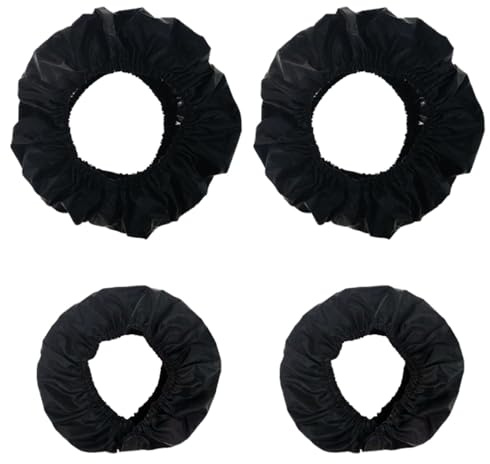 4 Coperture Universali per Ruote Passeggino, Protezione Impermeabile e Antipolvere per Buggy e Sedia a Rotelle, Adatte per Uso Interno ed Esterno