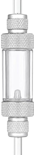 LINLAN CO2 Bubble Counter with Check Valve, Hose Connection | co2 stays on, low-maintenance, durable, leak-resistant, for planted aquariums