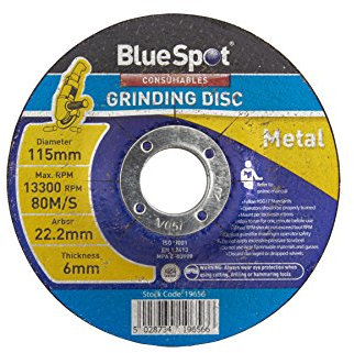 Blue Spot Tools 19656 115mm (4.5inch) Metal Grinding Disc