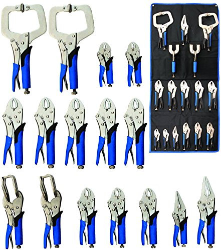 JEU DE 16 PINCES ETAU CARROSSIER - RONDES - DE SOUDURE - BECS FINS