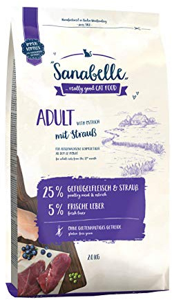Sanabelle Vuxen med bukett | Torrfoder för vuxna katter (från 12 månader) | 4 x 2 kg