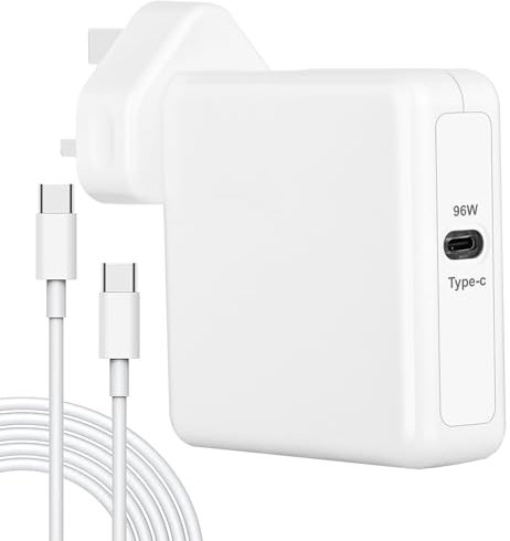 MacBook Charger for MacBook Air/Pro/Mac USB C Laptop Charger, 96W Mac Book Charger Plug, USBC Computer Power Adapter, Included Type C Cable