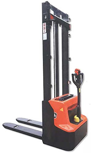 Carrello Sollevatore professionale a colonna completamente elettrico elevatore semovente telescopico h.mm.3600 portata kg.1200 batteria litio 24V per movimentare caricare bancali e logistica N1236EF