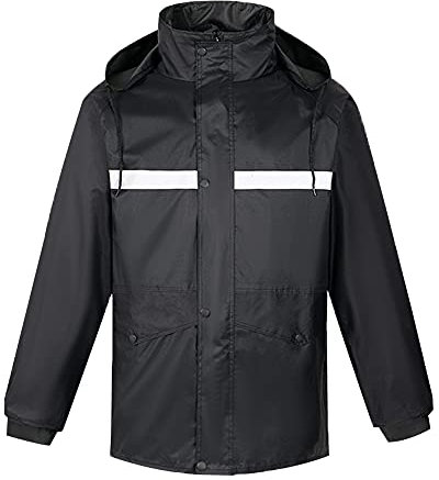 SJASD Motorrad Regenkombi Herren,motorradregenkombi,wasserdichte Regen Jacke und Hose Anzug Kombi,Langarm Reflektierende Regenkleidung,M
