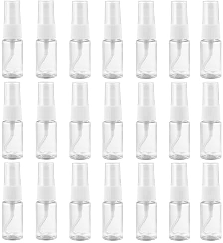 Symbah Atomiser Spray Bottle 10 ML (20 PCS) Fine Mist Refillable Clear Plastic Mini Empty Small Spray Bottles for traveling, cosmetic, perfume, cleaning liquid, essential oil