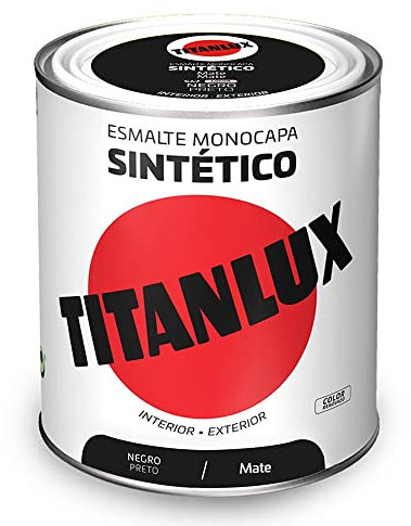 Titanlux 5809006 Emaille, einlagig, schwarz, matt, 750 ml