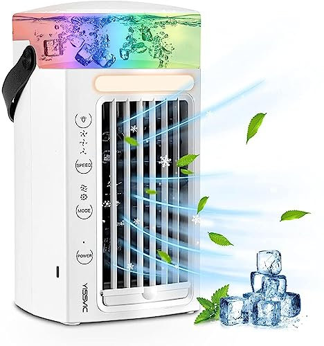 Air Conditioner Portable, Recargable Air Conditioner Portable, ProteccióN Del Medio Ambiente Aire Acondicionado Barato, para El Hogar Y La Oficina