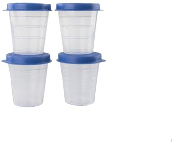 Tupperware Wichtel Behälter Blau 4x + Bio Saatgut