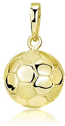 MATERIA by Matthias Wagner Fußball Anhänger Silber 925 für Herren in 3 Farben