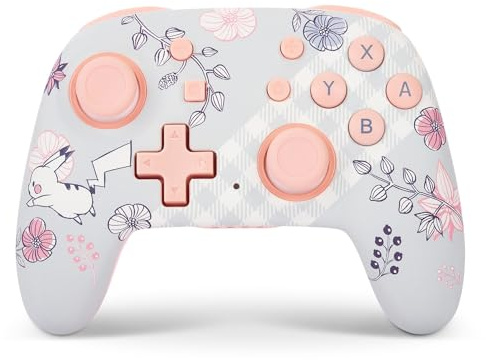 PowerA Nano Enhanced Wireless Controller for Nintendo Switch - Pikachu Garden, mini, portable, gamepad, motion controls, bluetooth
