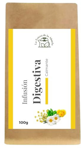 INFUSIÓN DIGESTIVA NATURAL 100 g – Con Hinojo, Comino, Menta y Manzanilla – Mezcla Suave y Aromática para tu Bienestar Diario – La Tetera de la Abuela