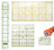 3 Stück Patchwork Lineal Quilten Lineal, Nählineal Set, 15x15cm/15x30cm/5x30cm, Lineals Nähen mit Winkelanzeigen, 30/45/60Grad, Schneiderlineal Nähen Zubehör zum Quilten, Stoffhandwerk, Nähen, Basteln