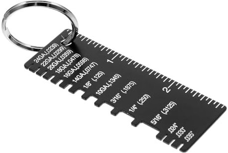 Zerodeko Stainless Steel Wire Gauge Tool Double Sided Measuring Gauge for Weld Inspection Fabrication