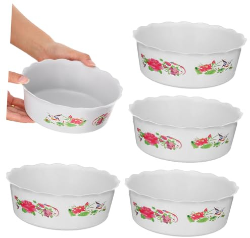 Toyvian Vaso per Piante Idroponiche 3 Pezzi in Plastica Riutilizzabile Vaso di Fiori a Ciotola per Narcisi e Ninfee Decorazione da Interno Ed Esterno per Giardino Balcone Ufficio