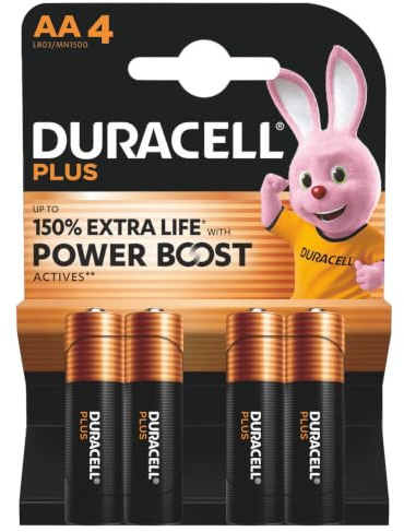 Duracell Plus Battery - AA (MN1500/LR6) Boost K4 4pcs