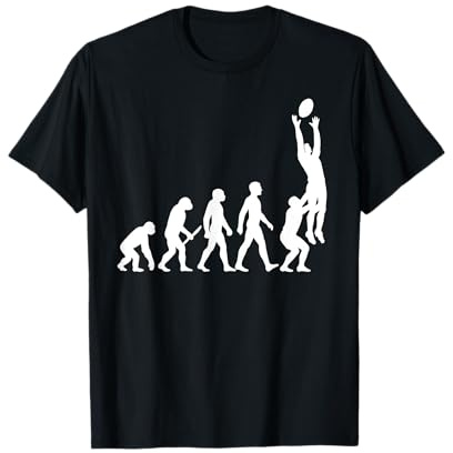 Silhouettes d'évolution de Rugby T-Shirt
