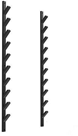 SnamicE Sportregal, Wandmontiertes Lagerregal, Bar-Fitness-Display-Rack, Wand-Langhantel-Rack, Langhantel-Yogamatten-Rack, Schwarz,G,G