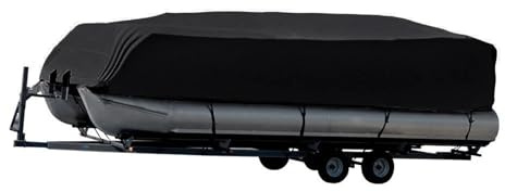 Telo Copri Barca,Coperture Per Barca Copertura universale for barche pesanti da 17 a 24 piedi, 210D, impermeabile, antipolvere, trasportabile, pontone, protezione pioggia e raggi UV(21-24 inch)