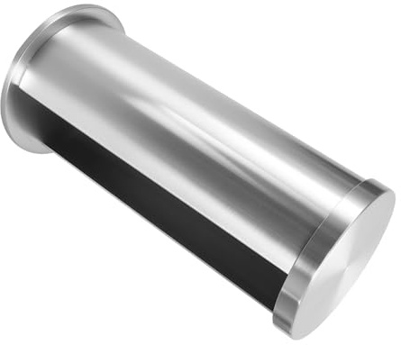 Sosoport Porta Discos de Algodón Redondo de Acero Inoxidable, Caja Organizadora con Tapa para Almacenamiento de Algodón de Maquillaje, Dispensador Práctico para Uso en Hogar, Salón