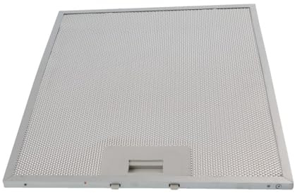 Filtre à graisse en maille métallique compatible avec les hottes Baumatic et Zanussi – 318 x 258 mm – Filtre d'aération de rechange en aluminium argenté – Compatible avec les hottes AG600SS, BE60GL